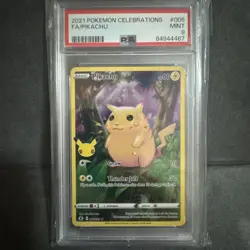 Pokemon 2021 Celebrations Pikachu Full Art #005/025 PSA 9 Mint - Image 1