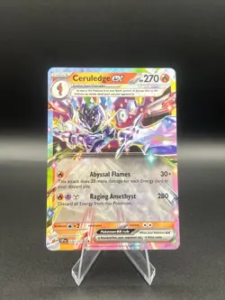 Pokemon TCG Ceruledge EX 036/191 Surging Sparks Double Rare - Image 1
