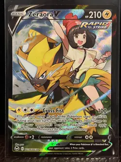 Pokemon TCG Silver Tempest Trainer Gallery Zeraora V #TG16/TG30 Ultra Rare NM - Image 1