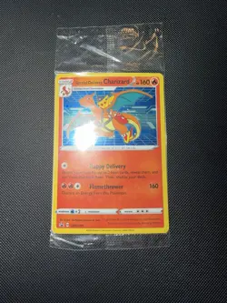 Pokemon TCG Special Delivery Charizard SWSH075 Black Star Promo - Image 1