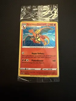 Pokemon TCG Special Delivery Charizard SWSH075 Black Star Promo - Image 2