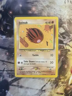 Pokemon TCG Swinub Neo Revelation 57/64 Regular Unlimited Common D2 - Image 3