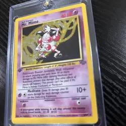 Pokemon TCG 1st Edition Mr. Mime Holo 6/64 Jungle Holo Rare Vintage SET BREAK - Image 2