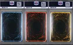 PSA 10, 9 Yu-Gi-Oh! 2003 Slifer GBI-001 Obelisk GBI-002 Ra GBI-003 English Set - Image 2
