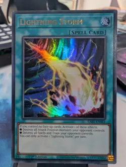 YuGiOh! Lightning Storm RA01-EN061 Ultra Rare 1st Ed* - Image 1
