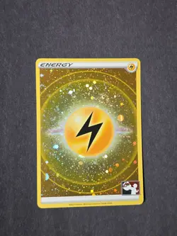 Lightning Energy Holo Pokemon Prize Pack Series 2 Promo Pokemon Card NM - Image 1