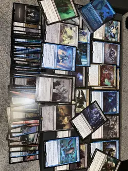 Magic The Gathering 115 RARE Magic Card Lot With 23 Holo Lands And HatchingPlain - Image 1