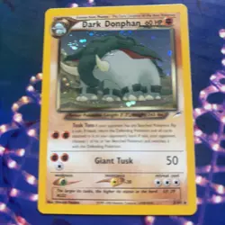 Pokemon Dark Donphan Neo Destiny TCG 3/105 Holo Unlimited Rare Card NM - Image 1