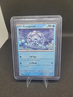 Pokemon TCG - Cryogonal 047/191 - Surging Sparks Festive Stamp Promo Card - Image 1