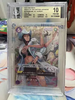Japanese One Piece Card Game Ms. All-Sunday Altimeter Art OP04-064 BGS 10 - Image 1