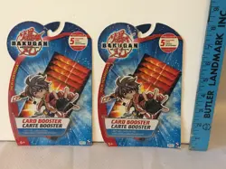 Bakugan Battle Brawlers Card Booster Set Of 2 Packs 1 Sealed 2008 Spin Master - Image 1