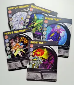 2009 Bakugan Battle Brawlers 1-18McD Promo Blue Ability Game Cards - Your Choice - Image 1