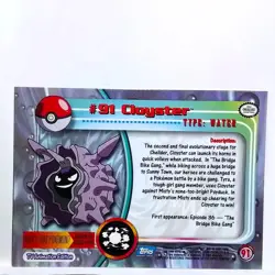 Cloyster #91 Vintage 2000 Pokemon Topps TV Trading Card NM - Image 2