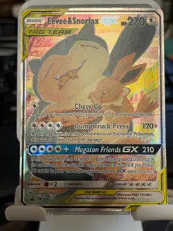 Eevee & Snorlax GX SM169 Sm Holo - Tag Team Promo Pokemon Card - Image 5