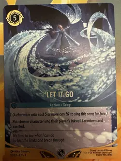 Lorcana Disney Let It Go Promo DLC Exclusive Card Frozen Non Foil - Image 1