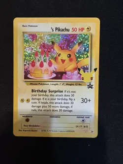 Pokemon TCG Birthday Pikachu Trading Card #24 Celebrations Classic Collection - Image 1