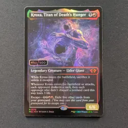 MTG \>> Kroxa, Titan of Death's Hunger (Serialized) (NM) <<// - Image 1