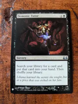 Magic The Gathering - MTG - Demonic Tutor NM - Image 1