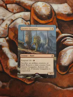 Magic the Gathering Greater Gargadon Hand Painted Unique Custom MTG Alter - Image 1
