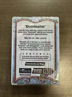 Magic The Gathering MTG SEALED Exodus Theme Deck Dominator Vintage wotc1998 - Image 3