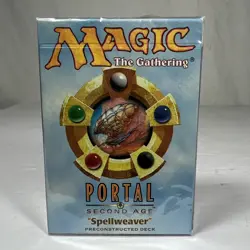 (NEW) 1998 🔥 Magic The Gathering Portal Second Age Spellweaver Deck SEALED - Image 1