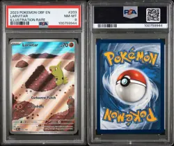 Larvitar 203/197 Obsidian Flames Illustration Rare 2023 Pokemon TCG PSA 8 NM-MT - Image 3