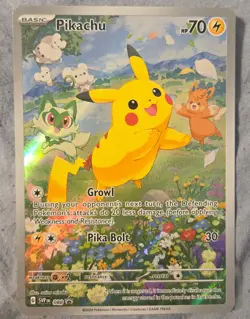 Pokemon TCG SVP088 Pikachu Black Star Promos Full Art Holo Card - Image 1