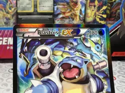 Pokemon TCG - Blastoise EX XY122 Black Star Promo Full Art XY Holo Rare (HP/DMG) - Image 3