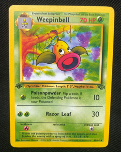 Pokemon TCG Weepinbell Jungle 1st Edition Uncommon 48/64 (LP) - Image 1