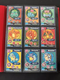 1999 Original 151 Complete Burger King PokeTrivia Pokemon Master Set - Sleeved - Image 1