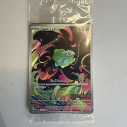 Bulbasaur Pokemon TCG Mega Evolutions #133/132 Stamped Illustration Rare Holo - Image 1