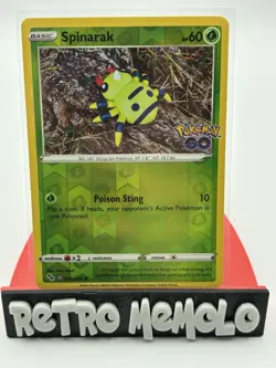 Pokemon TCG SPINARAK Peelable Hidden Ditto 006/078 Pokemon Go Reverse Holo NM - Image 1