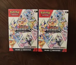 Pokemon TCG Prismatic Evolutions Booster Bundle Sealed x2 (Lot of 2) - Image 1