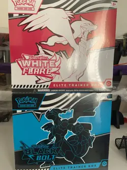 Pokemon Black Bolt and White Flare Elite Trainer Box ETB Set - Image 1