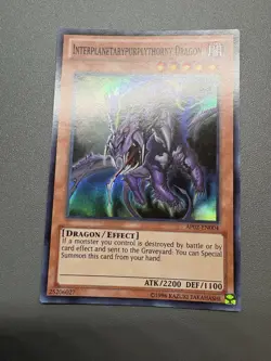 Yu-Gi-Oh! Interplanetarypurplythorny Dragon Super Rare Unlimited AP02-EN004 MP - Image 1