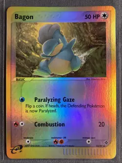 Pokemon TCG: Bagon 23/97 (2003) EX Dragon • Reverse Holo E-reader Series Card - Image 1