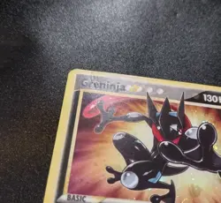 Greninja Gold Star SWSH144 Holo Black Star Promo Pokemon Card LP - Image 2