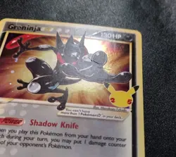 Greninja Gold Star SWSH144 Holo Black Star Promo Pokemon Card LP - Image 3