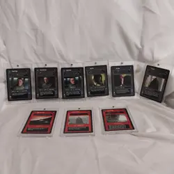 1995 Star Wars CCG Darkside Mint Rare 9 Card Lot W/Magnet Cases - Image 1