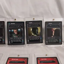 1995 Star Wars CCG Darkside Mint Rare 9 Card Lot W/Magnet Cases - Image 3