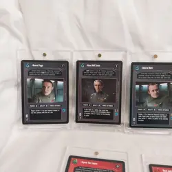 1995 Star Wars CCG Darkside Mint Rare 9 Card Lot W/Magnet Cases - Image 4