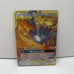 Pokemon Moltres Zapdos Articuno GX TCG Holo Card 44/68 Tag Team - Image 1
