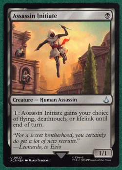 Assassin Initiate - Universes Beyond: Assassin's Creed ACR #22 - Magic MTG Card - Image 1