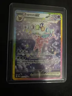 Pokemon TCG Espeon EX Prismatic Evolutions Holo Card 155/131 Near Mint Condition - Image 4