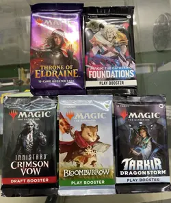 🔥 Magic The Gathering Sealed Booster Packs Lot (5) As Shown In Picture - Image 1