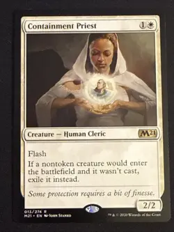 1x Containment Priest (013) Core Set 2021 M21 LP MTG Magic The Gathering x1 MKE - Image 1
