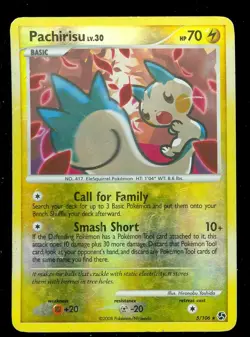 Pokemon PACHIRISU 5/106 Great Encounters - RARE Rev Holo - HEAVY PLAY - Image 1