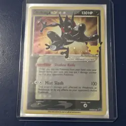 2021 Pokemon Greninja Gold Star Celebrations Black Star Promo SWSH144 - Image 1