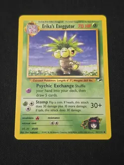 Erika's Exeggutor 044/132 Gym Heroes Regular WOTC Vintage 2000 Pokemon TCG LP - Image 1