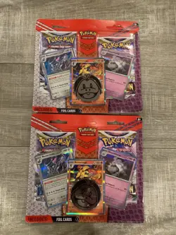 Pokemon 2 Pack Blister Lost Origin Silver Tempest Revavroom Houndstone Lot Of 2 - Image 1